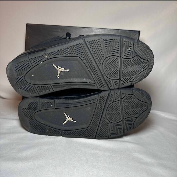 Size 7 - Nike Air Jordan 4 Retro GS Black Cat 2020 Men's Shoes - Picture 6 of 10